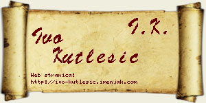 Ivo Kutlešić vizit kartica